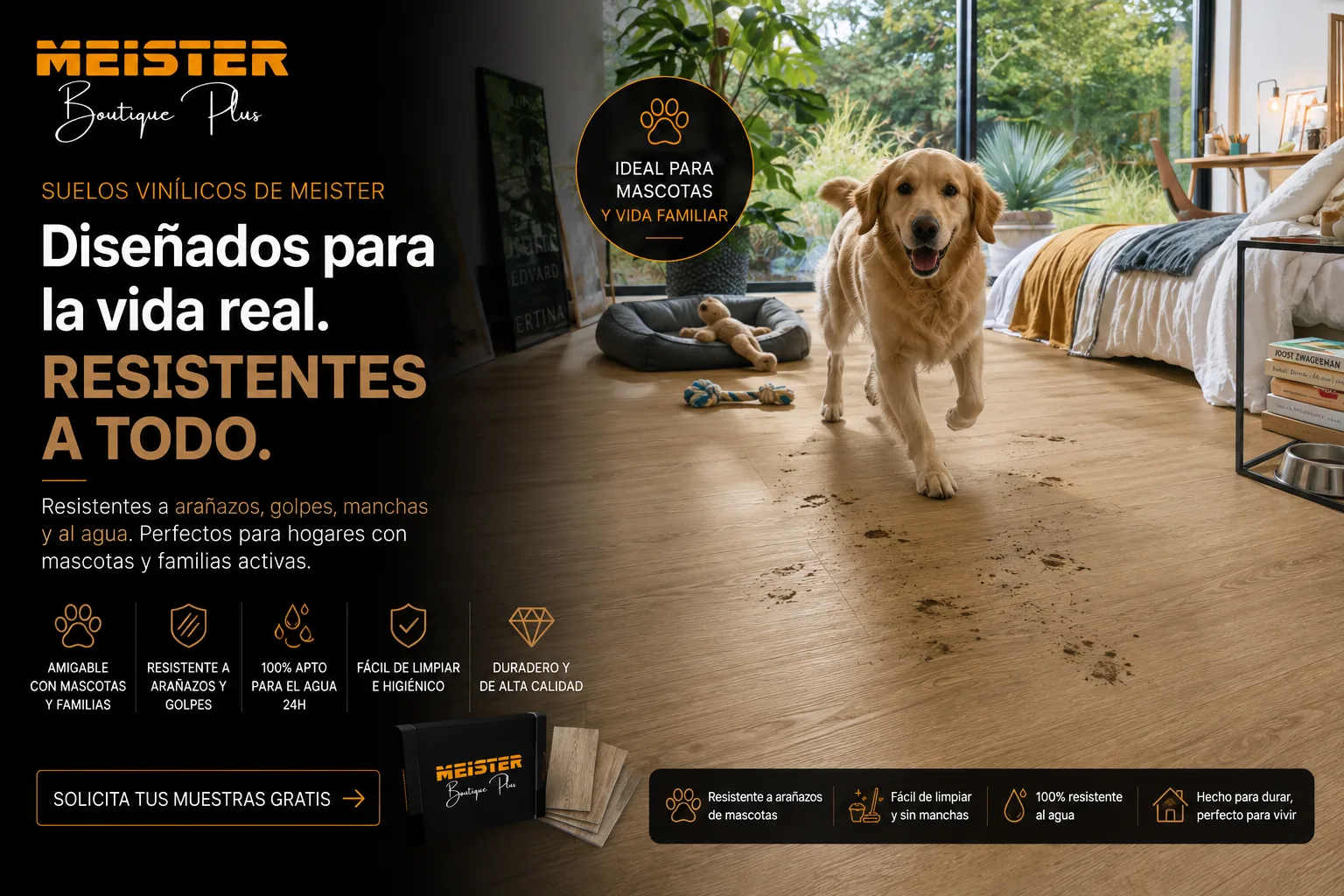 Suelo MEISTER para una vivienda de uso familiar